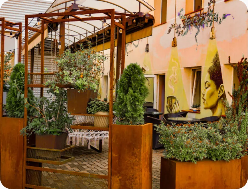 Šeduva bakery courtyard