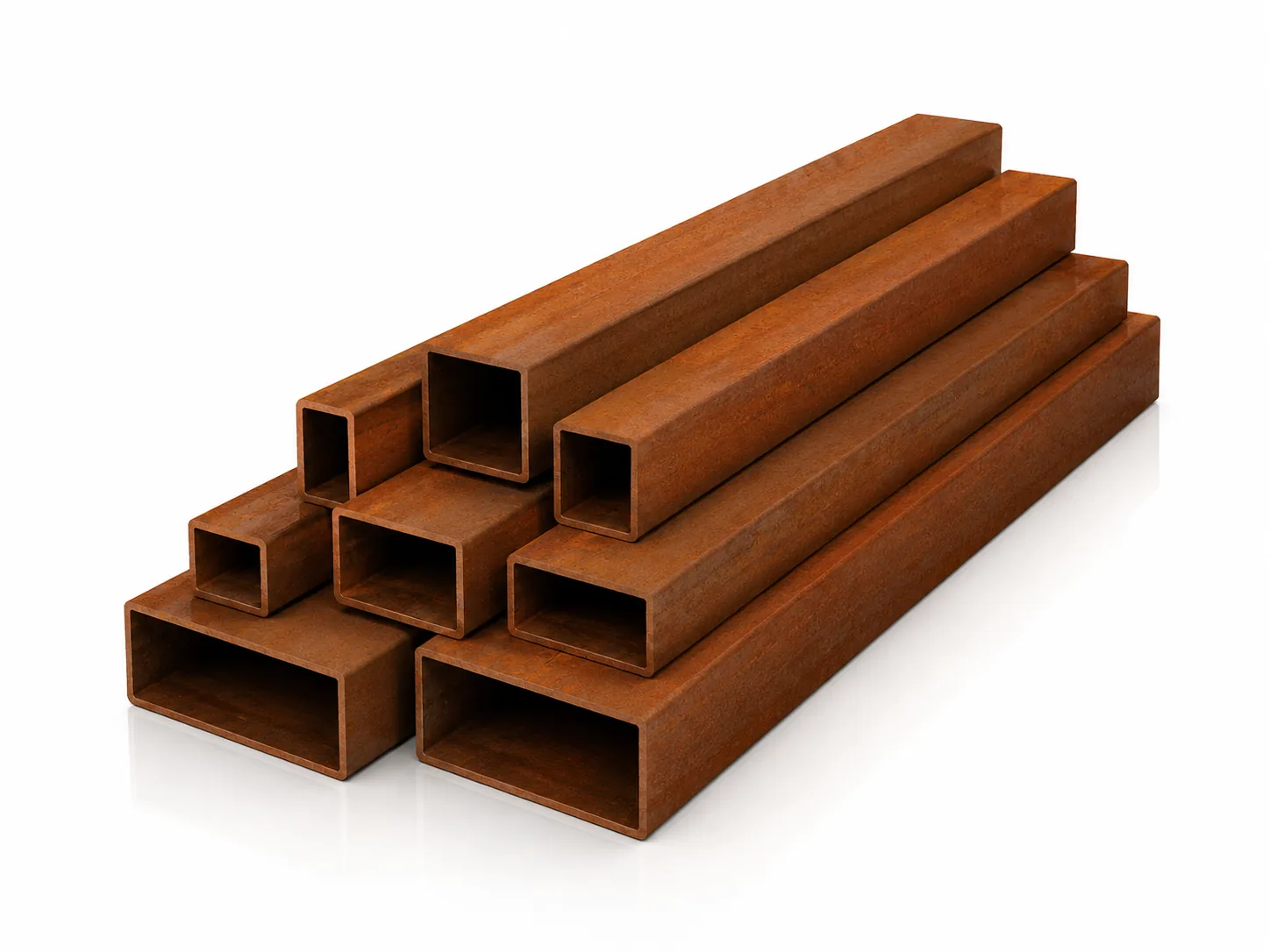 Corten steel pipes
