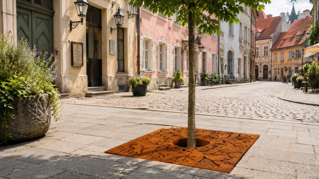 Kvadratinė medžio šaknų apsauga