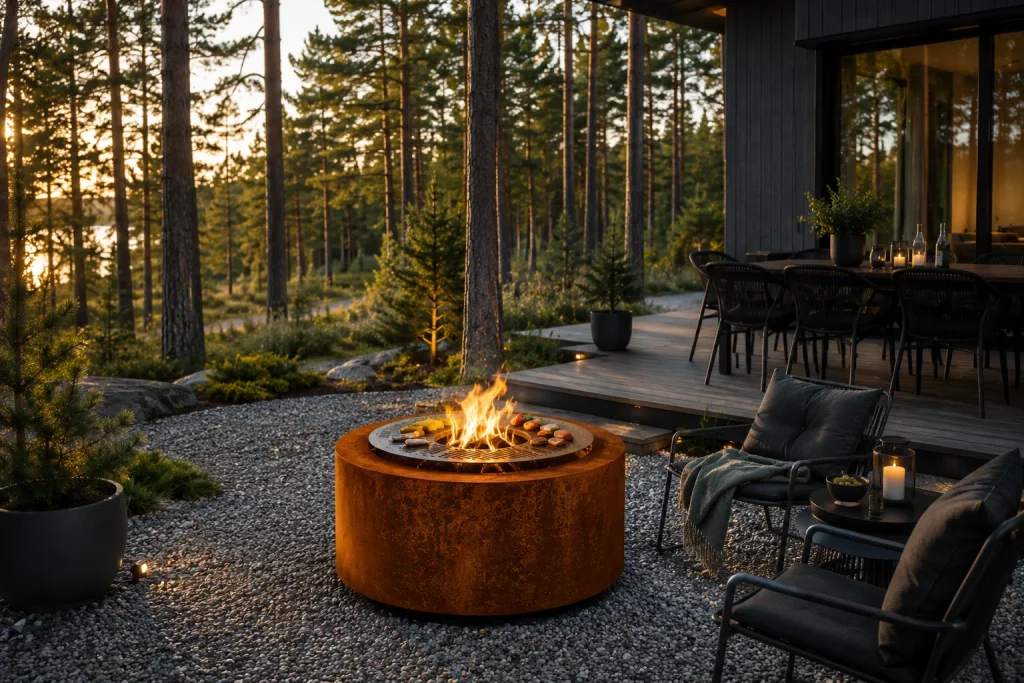 Outdoor fireplace / grill Alicia