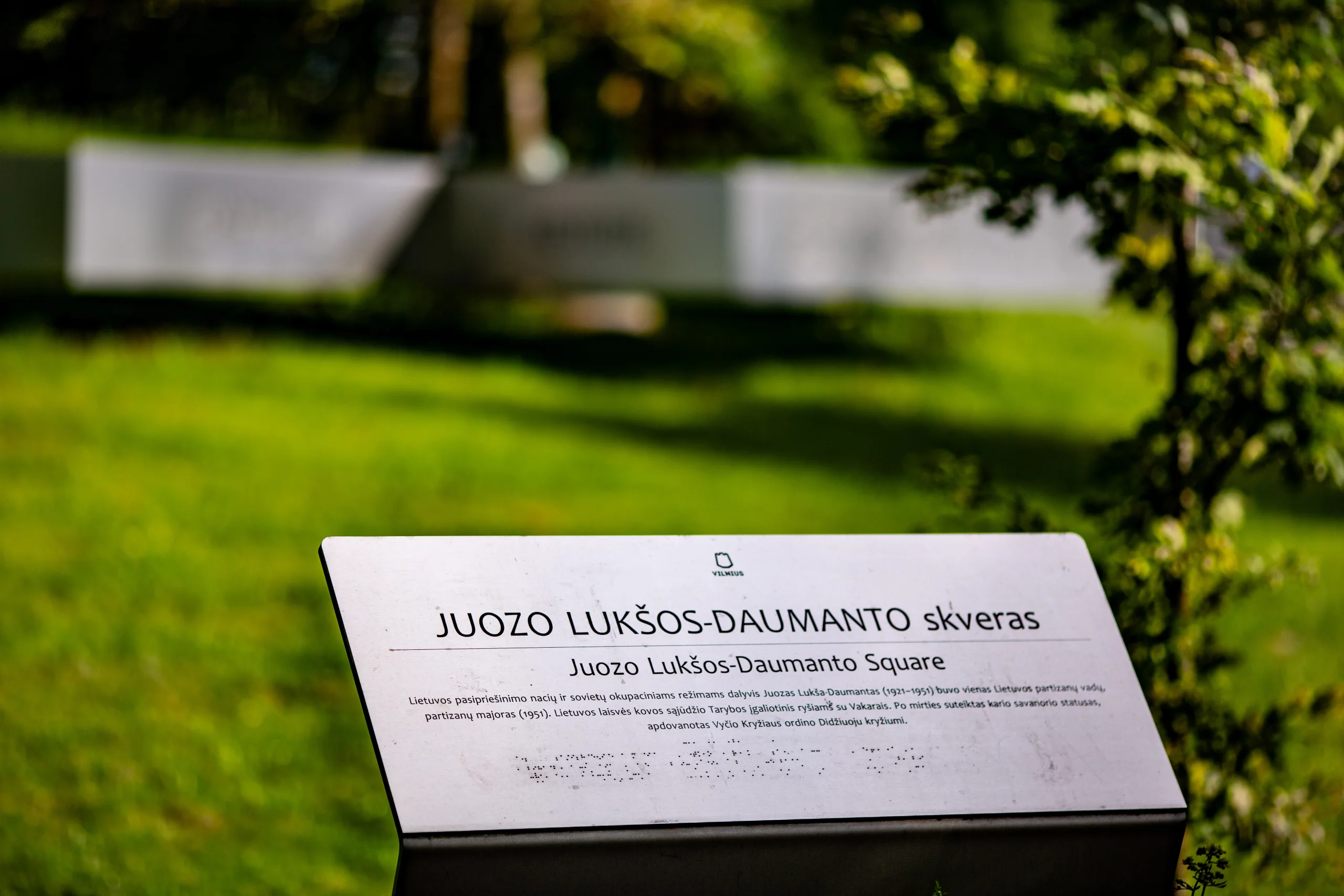 Paminklas partizanui Juozui Lukšai-Daumantui