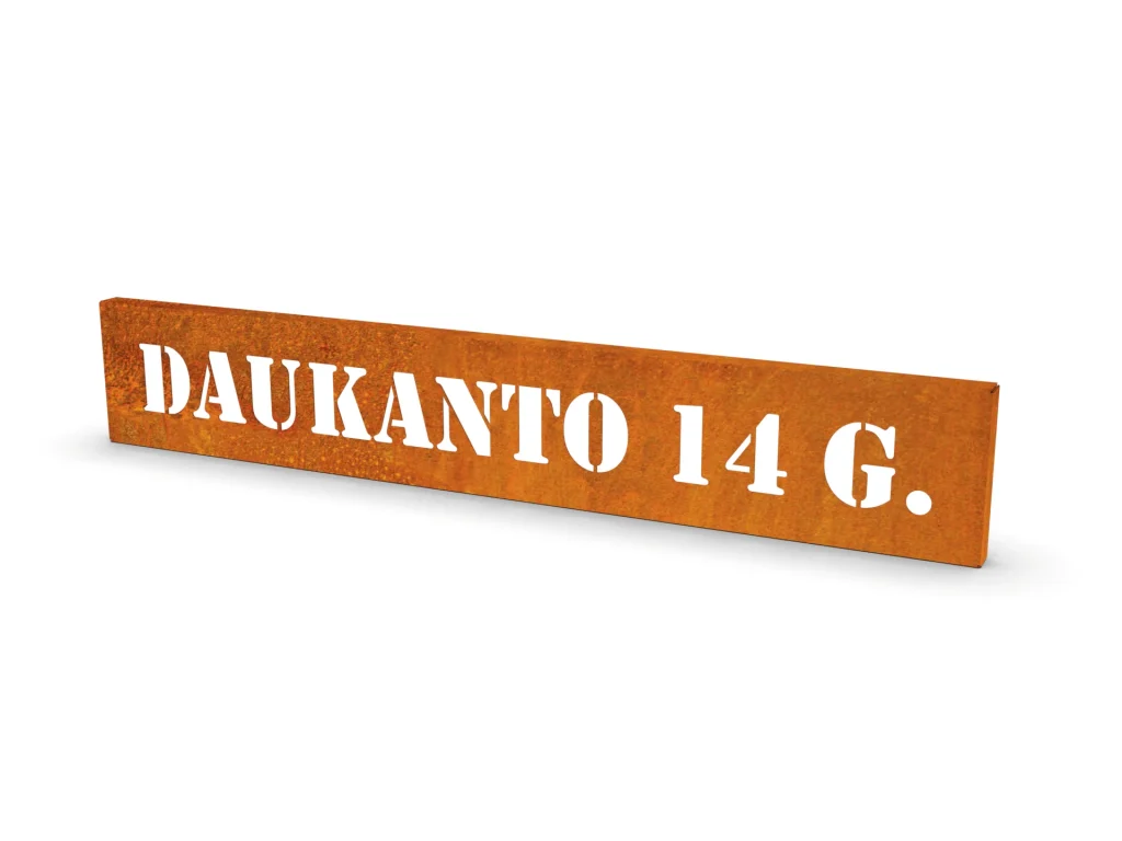Namo užrašai/numeriai
