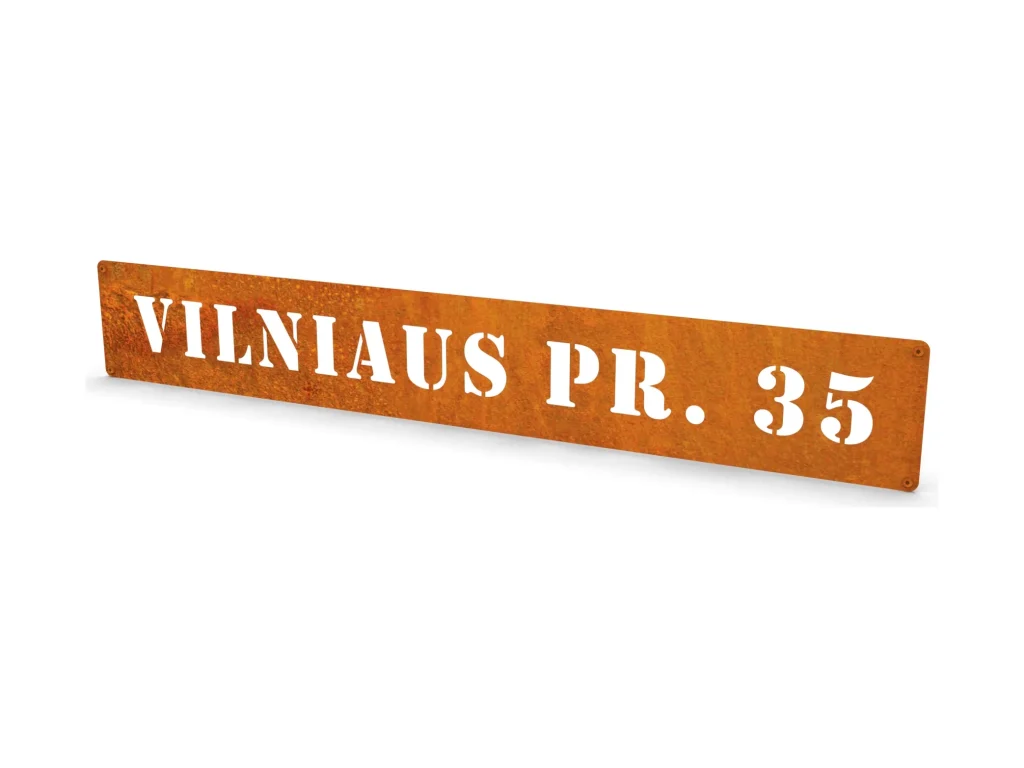 Namo užrašai/numeriai