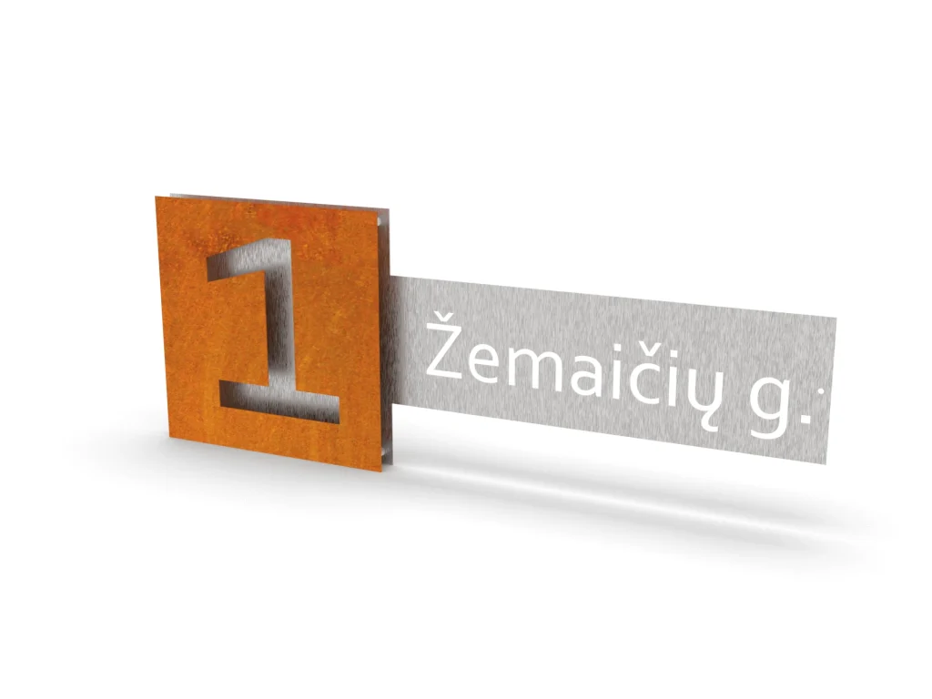 Namo užrašai/numeriai