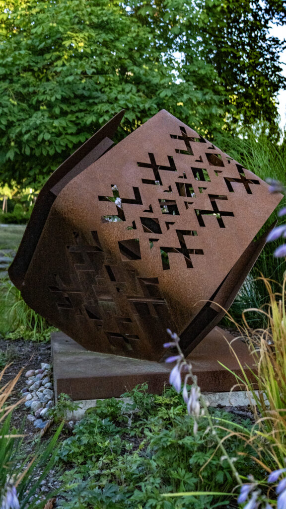 Sculpture at Kaunas Palemonas Gymnasium