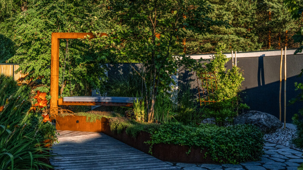 Outdoor Area of a Private House in Palemonas